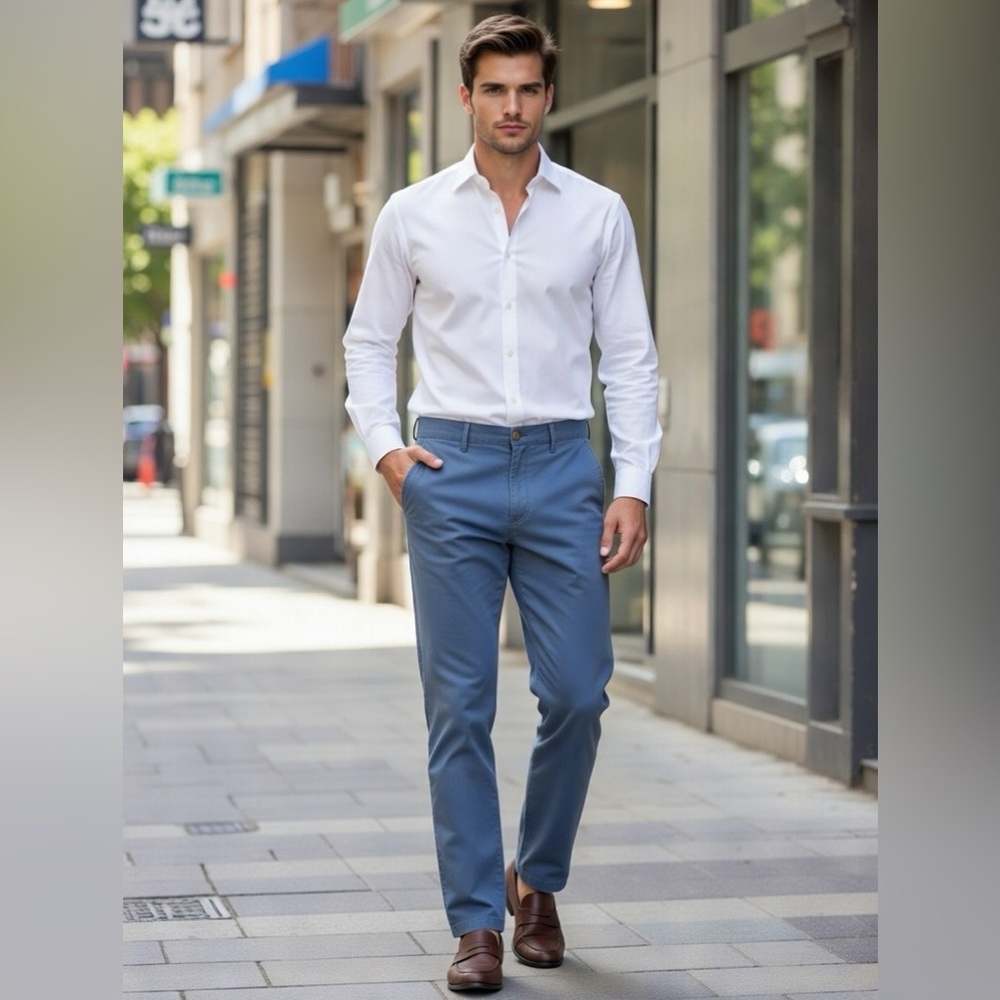 Banana Republic Men's Blue Chinos Cotton 
A1